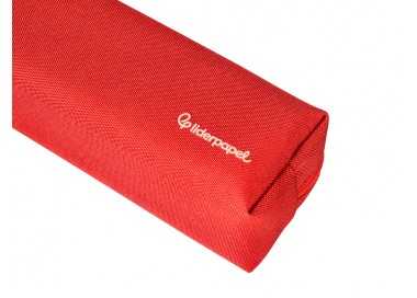 Estuche portatodo liderpapel classic rectangular con asa 210x70mm rojo