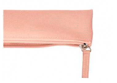 Estuche portatodo liderpapel plano estrecho una cremallera 200x60 mm rosa