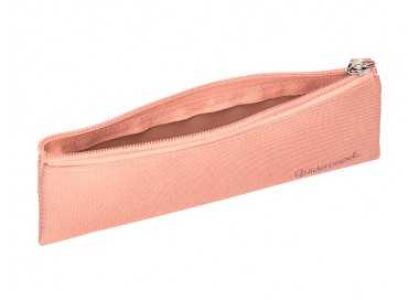 Estuche portatodo liderpapel plano estrecho una cremallera 200x60 mm rosa