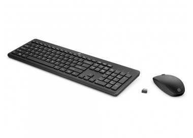 Set teclado + raton inalambrico hp combo 235 color negro