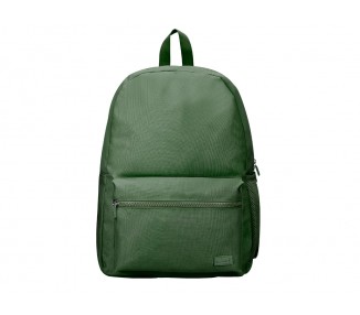 Mochila liderpapel core con compartimento lateral elastico verde militar 15 l 400x125x300 mm