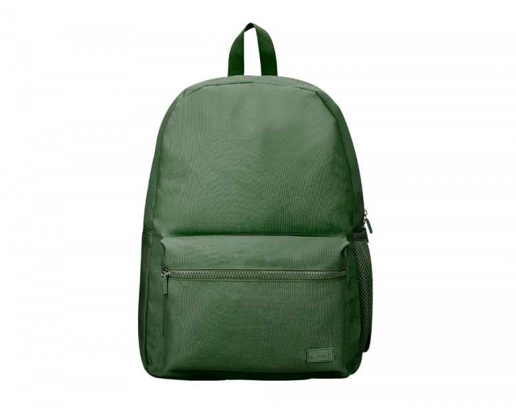 Mochila liderpapel core con compartimento lateral elastico verde militar 15 l 400x125x300 mm