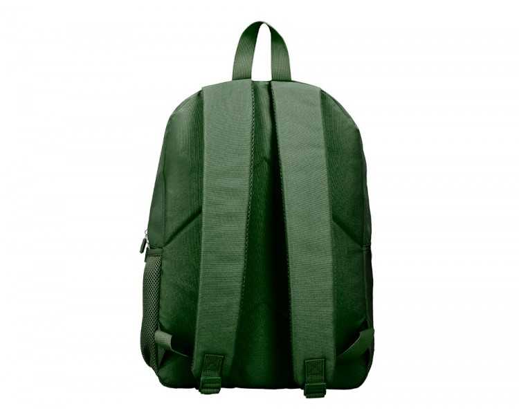 Mochila liderpapel core con compartimento lateral elastico verde militar 15 l 400x125x300 mm