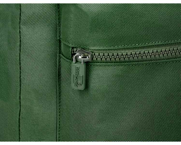 Mochila liderpapel core con compartimento lateral elastico verde militar 15 l 400x125x300 mm