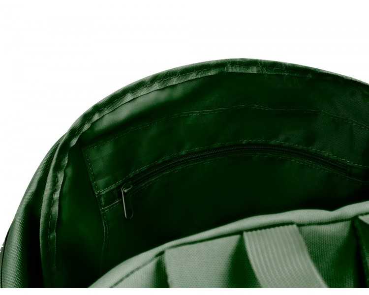 Mochila liderpapel core con compartimento lateral elastico verde militar 15 l 400x125x300 mm