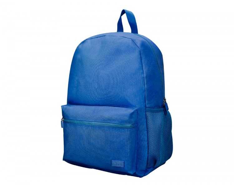Mochila liderpapel core con compartimento lateral elastico azul marino 15 l 400x125x300 mm