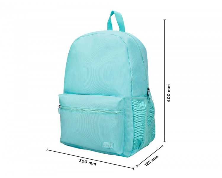Mochila liderpapel core con compartimento lateral elastico turquesa 15 l 400x125x300 mm
