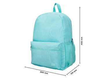 Mochila liderpapel core con compartimento lateral elastico turquesa 15 l 400x125x300 mm