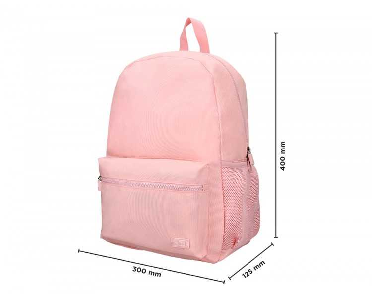 Mochila liderpapel core con compartimento lateral elastico rosa 15 l 400x125x300 mm