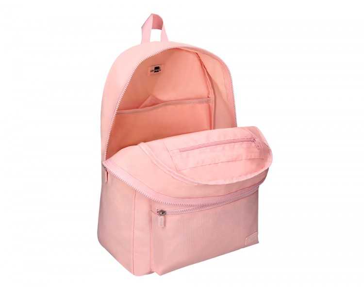Mochila liderpapel core con compartimento lateral elastico rosa 15 l 400x125x300 mm