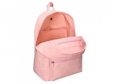 Mochila liderpapel core con compartimento lateral elastico rosa 15 l 400x125x300 mm