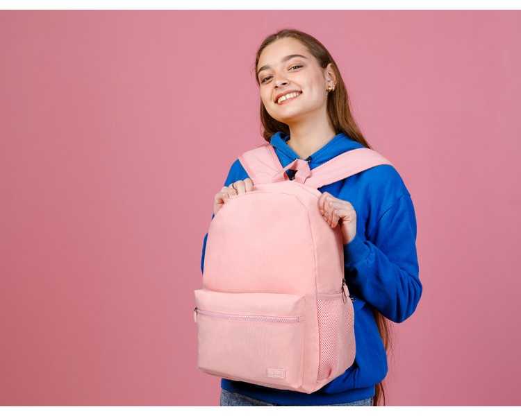 Mochila liderpapel core con compartimento lateral elastico rosa 15 l 400x125x300 mm