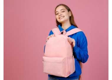 Mochila liderpapel core con compartimento lateral elastico rosa 15 l 400x125x300 mm