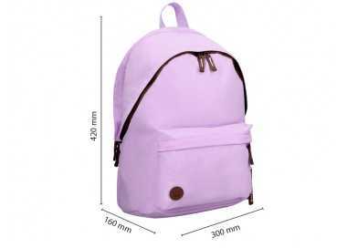 Mochila antartik basic pack con bolsillo para portatil morado 20 l 300x160x420 mm