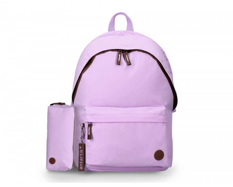 Mochila antartik basic pack con bolsillo para portatil morado 20 l 300x160x420 mm