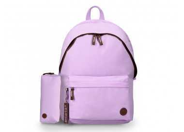 Mochila antartik basic pack con bolsillo para portatil morado 20 l 300x160x420 mm