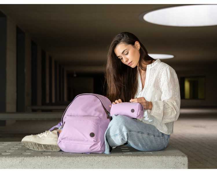 Mochila antartik basic pack con bolsillo para portatil morado 20 l 300x160x420 mm