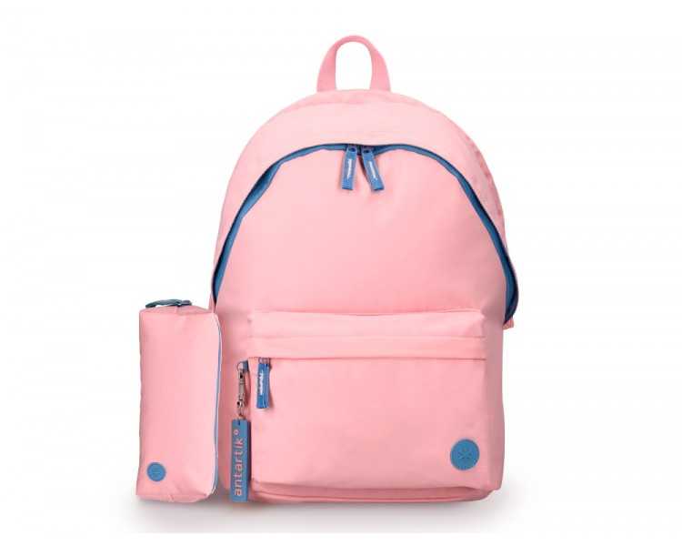 Mochila antartik basic pack con bolsillo para portatil rosa 20 l 300x160x420 mm