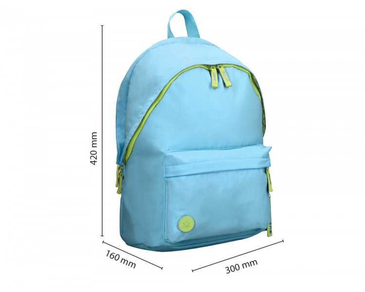 Mochila antartik basic pack con bolsillo para portatil turquesa 20 l 300x160x420 mm