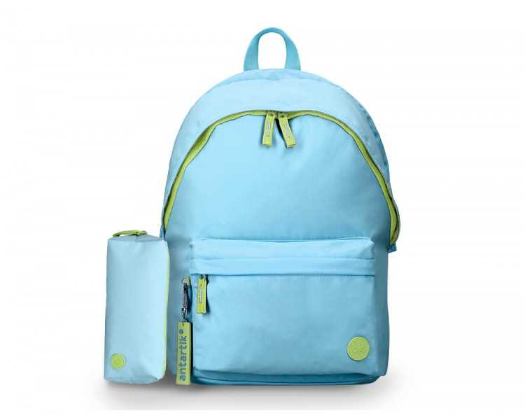 Mochila antartik basic pack con bolsillo para portatil turquesa 20 l 300x160x420 mm