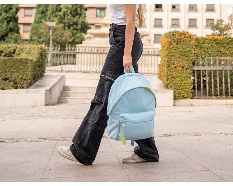 Mochila antartik basic pack con bolsillo para portatil turquesa 20 l 300x160x420 mm