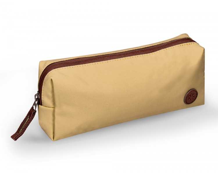 Estuche portatodo antartik basic pack 1 compartimento beige compañero mochila 80x55x210 mm
