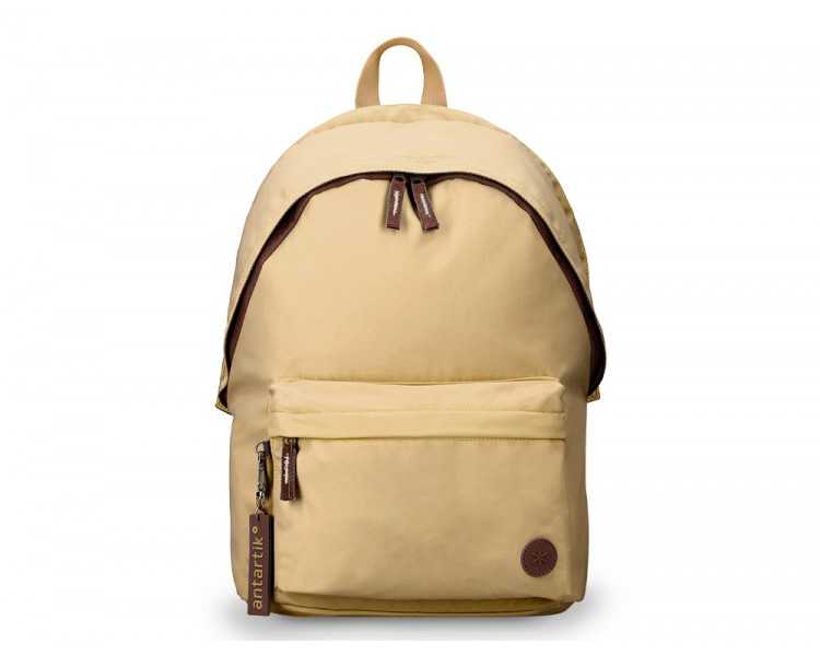 Mochila antartik basic pack con bolsillo para portatil beige 20 l 300x160x420 mm
