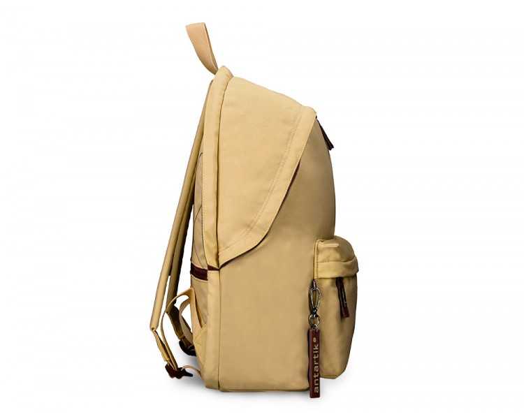 Mochila antartik basic pack con bolsillo para portatil beige 20 l 300x160x420 mm