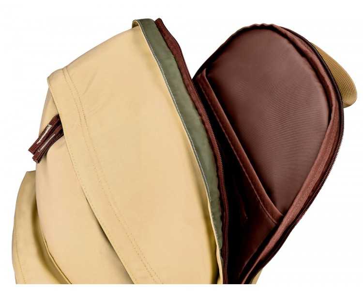 Mochila antartik basic pack con bolsillo para portatil beige 20 l 300x160x420 mm