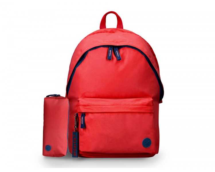 Mochila antartik basic pack con bolsillo para portatil granate 20 l 300x160x420 mm