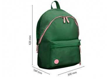 Mochila antartik basic pack con bolsillo para portatil verde 20 l 300x160x420 mm