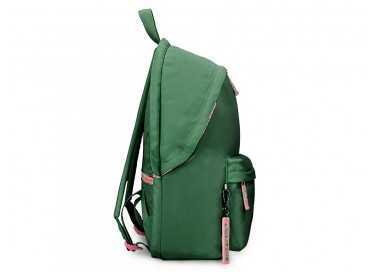 Mochila antartik basic pack con bolsillo para portatil verde 20 l 300x160x420 mm