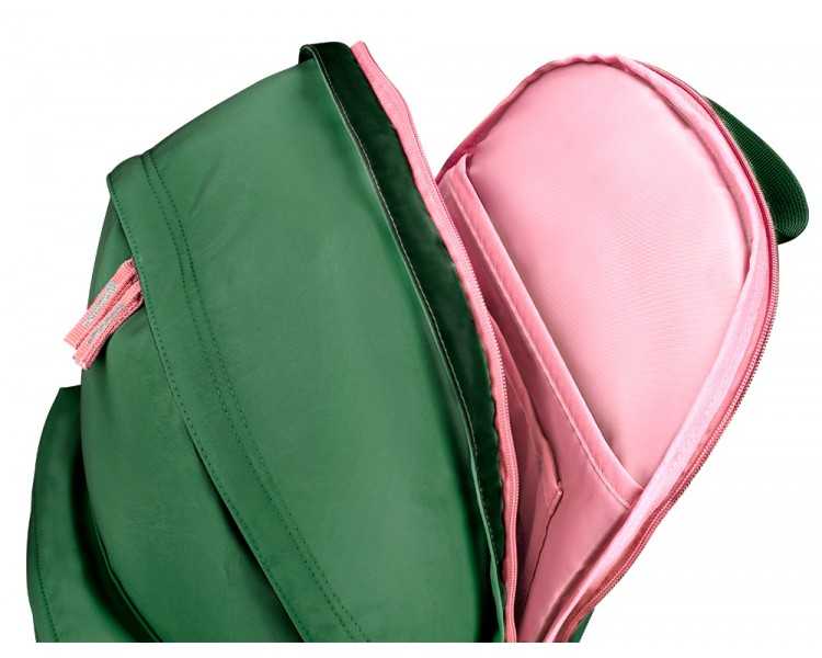Mochila antartik basic pack con bolsillo para portatil verde 20 l 300x160x420 mm