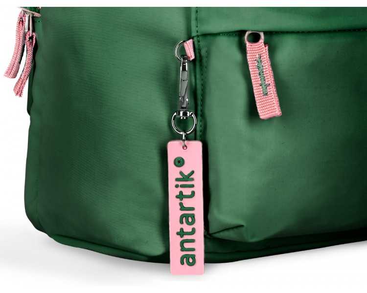 Mochila antartik basic pack con bolsillo para portatil verde 20 l 300x160x420 mm
