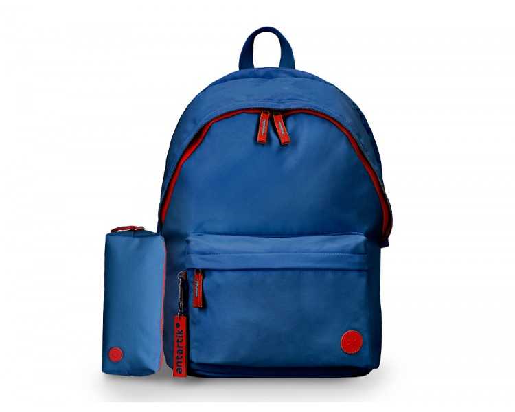 Mochila antartik basic pack con bolsillo para portatil azul marino 20 l 300x160x420 mm