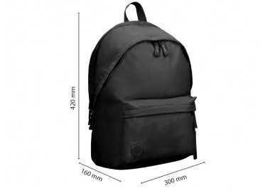 Mochila antartik basic pack con bolsillo para portatil negro 20 l 450x180x300 mm