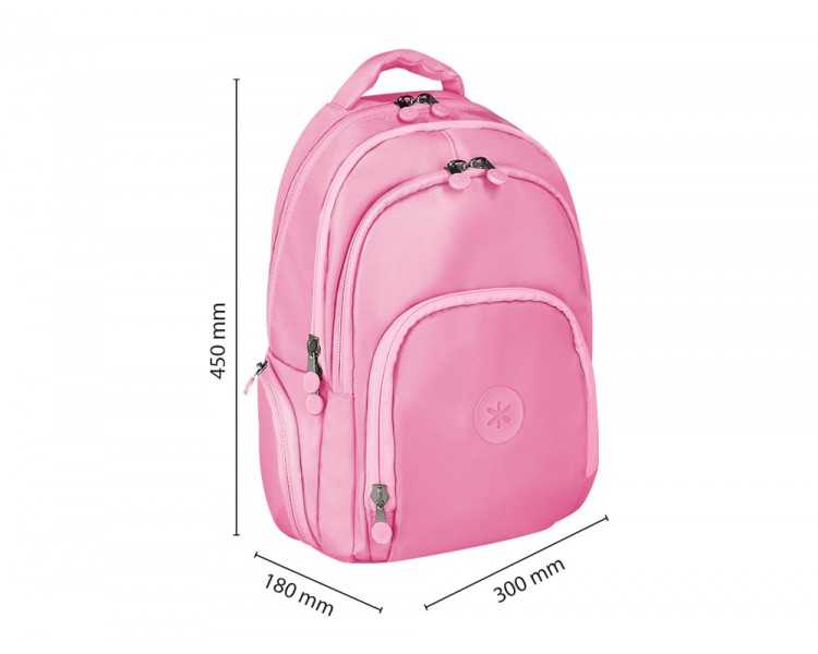 Mochila antartik fusion flex multibolsillo rosa 19 l 450x180x300 mm