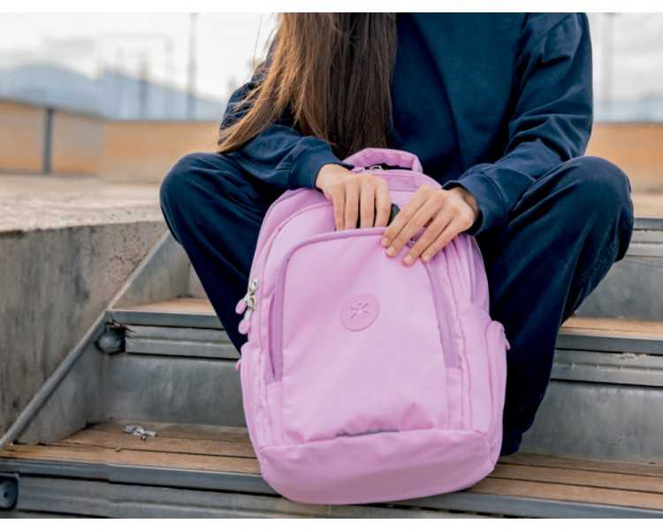Mochila antartik fusion flex multibolsillo rosa 19 l 450x180x300 mm