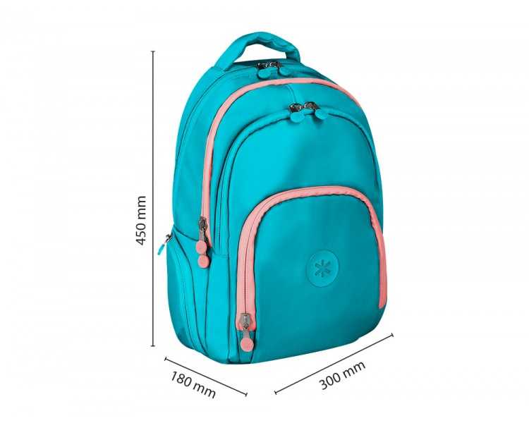 Mochila antartik fusion flex multibolsillo turquesa 19 l 450x180x300 mm