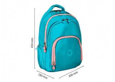 Mochila antartik fusion flex multibolsillo turquesa 19 l 450x180x300 mm
