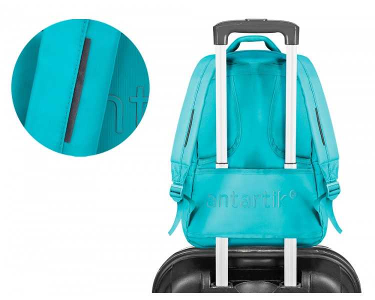 Mochila antartik fusion flex multibolsillo turquesa 19 l 450x180x300 mm