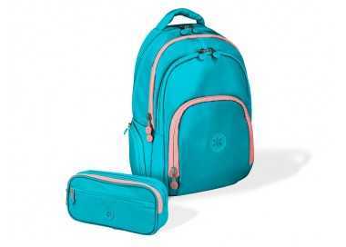Mochila antartik fusion flex multibolsillo turquesa 19 l 450x180x300 mm