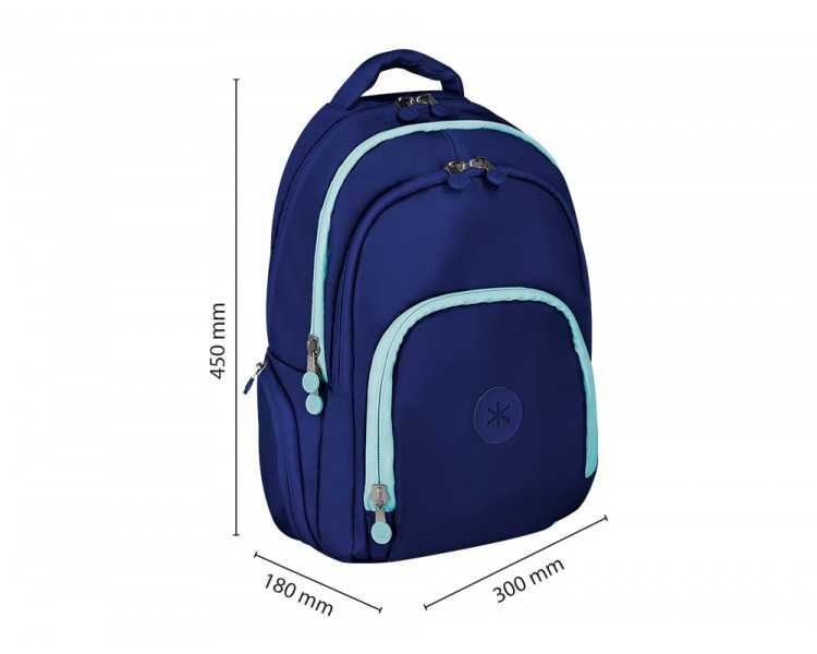 Mochila antartik fusion flex multibolsillo azul marino 19 l 450x180x300 mm