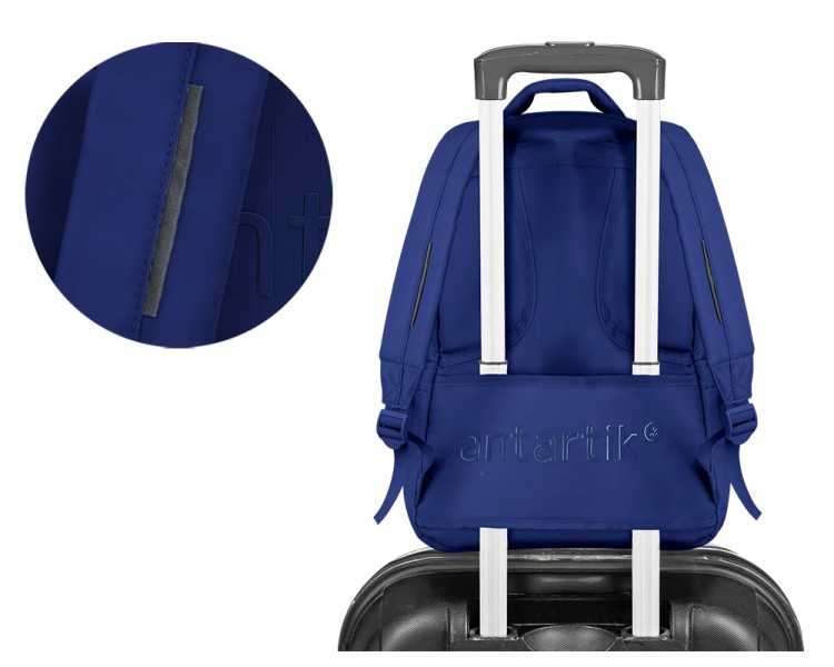 Mochila antartik fusion flex multibolsillo azul marino 19 l 450x180x300 mm