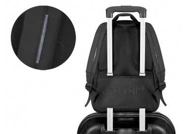 Mochila antartik fusion flex multibolsillo negro 19 l 450x180x300 mm