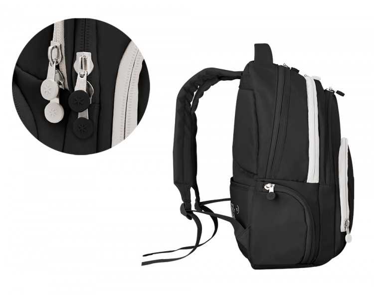 Mochila antartik fusion flex multibolsillo negro 19 l 450x180x300 mm