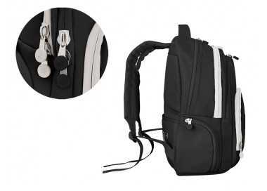 Mochila antartik fusion flex multibolsillo negro 19 l 450x180x300 mm