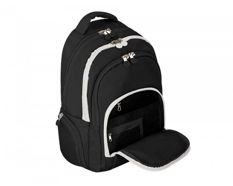 Mochila antartik fusion flex multibolsillo negro 19 l 450x180x300 mm
