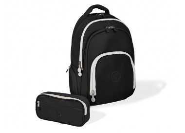 Mochila antartik fusion flex multibolsillo negro 19 l 450x180x300 mm