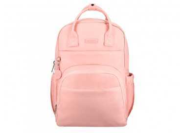 Mochila antartik glow bags con acolchado para portatil 15'' rosa 25 l 440x150x310 mm